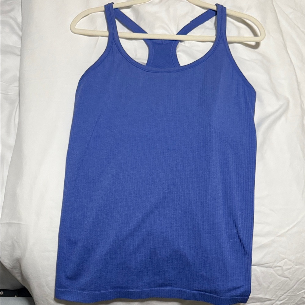 Lululemon Women's Ribbed Blue Tank Top